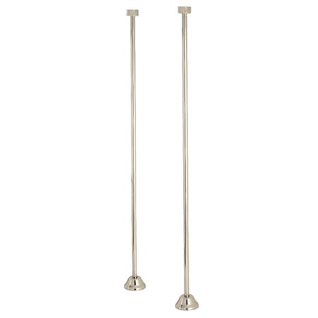 Kingston Brass CC486 Straight Bath Supply, Polished Nickel CC486